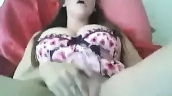 Amateur Brunette Homemade Masturbation Session Leads to Furious Fingering and Orgasmic Pussy Play