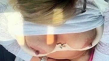 Public MILF Fingering Her Hairy Pussy for Big Orgasm!