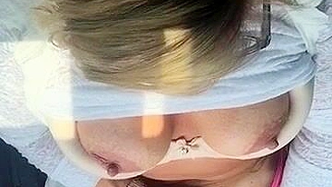 Public MILF Fingering Her Hairy Pussy for Big Orgasm!