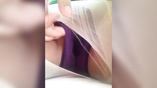 Asian Amateur Homemade Masturbation Squirts Wet Panties with Moans and Orgasm