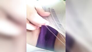 Asian Amateur Homemade Masturbation Squirts Wet Panties with Moans and Orgasm