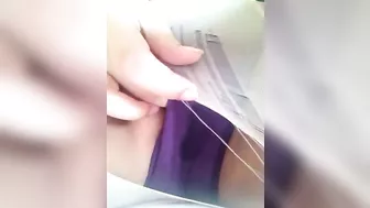 Asian Amateur Homemade Masturbation Squirts Wet Panties with Moans and Orgasm