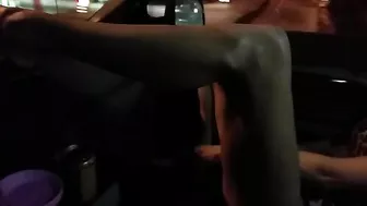 MILF Masturbates in Public during Car Ride