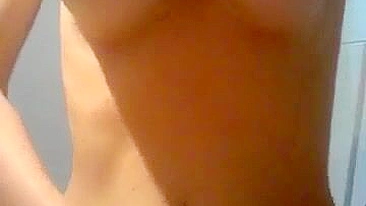 Brunette Babe Homemade Masturbation Selfies with Big Boobs and Tits