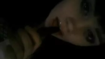 Masturbating Teen Emo Girl Plays with Ass & Dildo for Boyfriend Hot Homemade Video