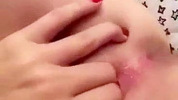 Blonde College Teen Tight Shaved Pussy Fingering Masturbation