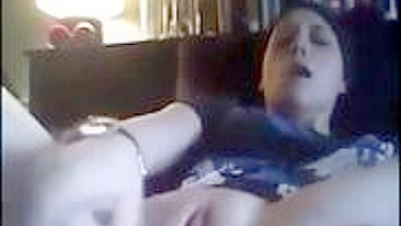 Homemade Masturbation with Sex Toys - Amateur Brunette Cums Hard!