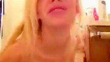 Blonde Selfie Masturbation with Fingers and Toes!