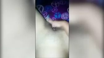 Skinny Small Tits Amateur Masturbates on Selfie with Fingering and Homemade Toy