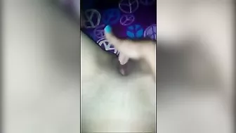 Skinny Small Tits Amateur Masturbates on Selfie with Fingering and Homemade Toy