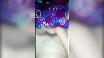 Skinny Small Tits Amateur Masturbates on Selfie with Fingering and Homemade Toy