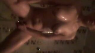 Blonde Amateur Homemade Masturbation with Finger Orgasm in Shower