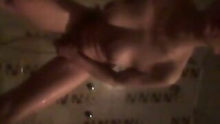 Blonde Amateur Homemade Masturbation with Finger Orgasm in Shower