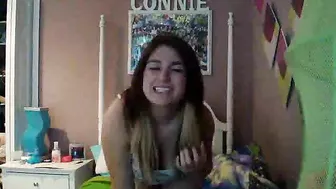 Chubby College Teen Homemade Masturbation with Dildo & Orgasm