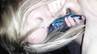 Blonde GF Masturbation Session with BJ, Rim Job & Dildo Play!