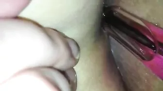 Girlfriend Homemade Masturbation with Anal Dildo and Amateur Ass Play