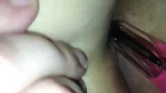 Girlfriend Homemade Masturbation with Anal Dildo and Amateur Ass Play