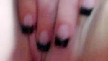 Blonde Teen Homemade Masturbation with Dildo & Moaning Orgasm!