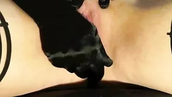 MILF Mom Hot Homemade BJ & Masturbation in Pantyhose