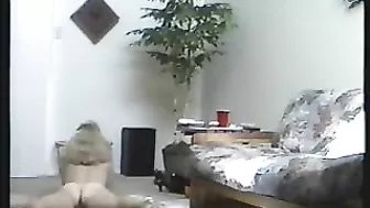 Mature Blonde Brandy Homemade Masturbation with 12in Dildo!