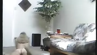 Mature Blonde Brandy Homemade Masturbation with 12in Dildo!