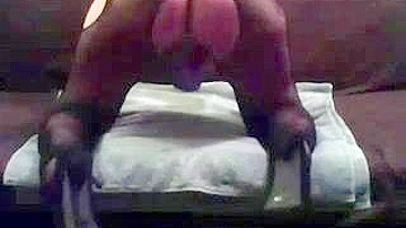 MILF Masturbates with Dildo in Pantyhose & Stockings, Amateur Homemade Orgasm