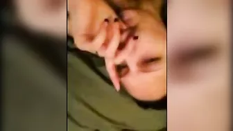 MILF Wife Homemade Masturbation with Finger and Amateur Brunette Pussy