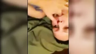 MILF Wife Homemade Masturbation with Finger and Amateur Brunette Pussy