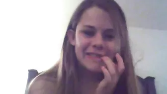 Petite Brunette College Teen Fingering Herself with Dildo on Webcam Petite Brunette College Teen Fingering Herself with Dildo on Webcam