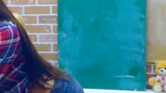 Masturbating with Amateur Skinny Brunette Teen on Webcam