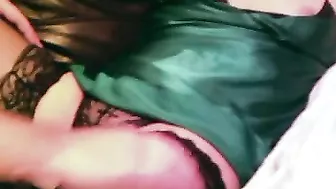 MILF Mom Fingers Herself in Pantyhose Webcam Chat