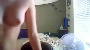 College Brunette Homemade Masturbation Session Leads to Tight Skinny Orgasm