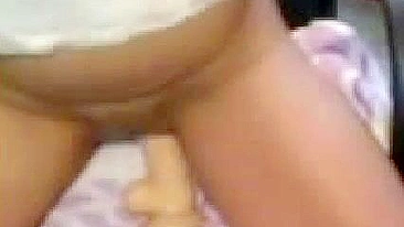 Asian Amateur Homemade Masturbation with Dildo, Moaning and Orgasm