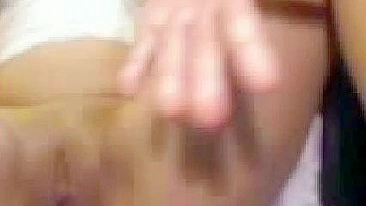 Asian Amateur Homemade Masturbation with Dildo, Moaning and Orgasm