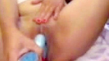 Asian Amateur Homemade Masturbation with Dildo and Rabbit Toy