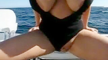 Masturbation on the High Seas - Busty Amateur Homemade Orgasm