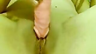 Amateur Arab BBW Masturbates with Dildo in Homemade Video