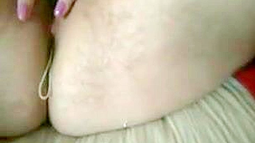 Amateur BBW Milf Masturbates Homemade Wife Stretches Pussy