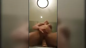 Blonde Babe Homemade Masturbation with Big Tits and Thick Dildo!