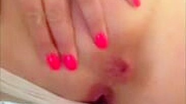 Chubby College Girl Anal Orgasm with 3 Fingers!