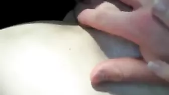 Busty Amateur GF Masturbates in Car with BF!