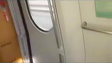 Blonde German Amateur Masturbates with Dildo on Train