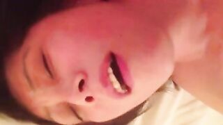 Asian Amateur Cumming Harder with Masturbation Facial!