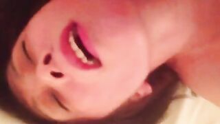 Asian Amateur Cumming Harder with Masturbation Facial!