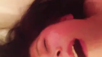 Asian Amateur Cumming Harder with Masturbation Facial!