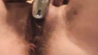 Homemade Masturbation with Vibrators and Hairy Amateur Cum Shots