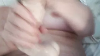 Amateur BBW Wife Homemade Masturbation with Dildo Leads to Big O Orgasm