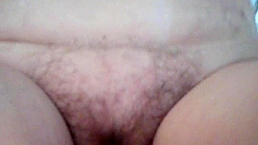 Amateur BBW Wife Homemade Masturbation with Dildo Leads to Big O Orgasm