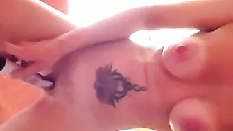 Massive Masturbation Squirts with Big Tits and Dildos!