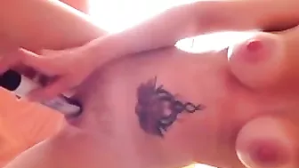 Massive Masturbation Squirts with Big Tits and Dildos!